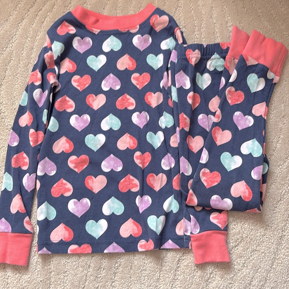 Kirkland Tie Dye Heart Print Pajamas